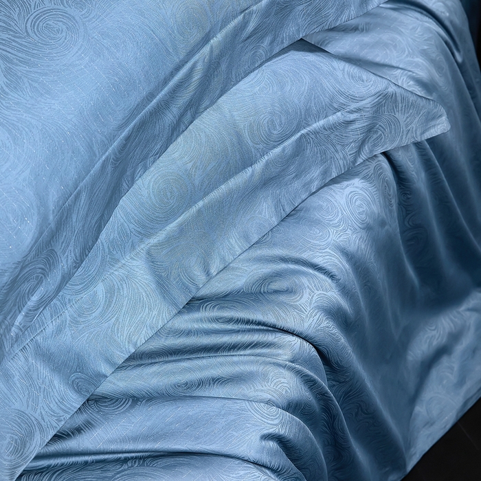 91家纺网 家纺一手货源 找家纺 安莱生活 新款100s全棉纯棉银丝简约四件套系列 星空003