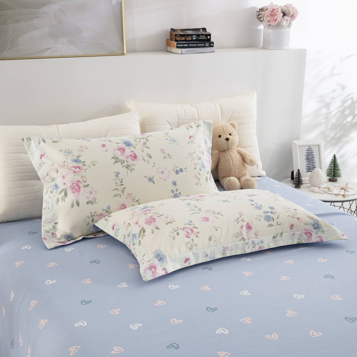 91家纺网 家纺一手货源 找家纺 鲁爱家纺供货 全棉斜纹印花四件套 假日奇遇