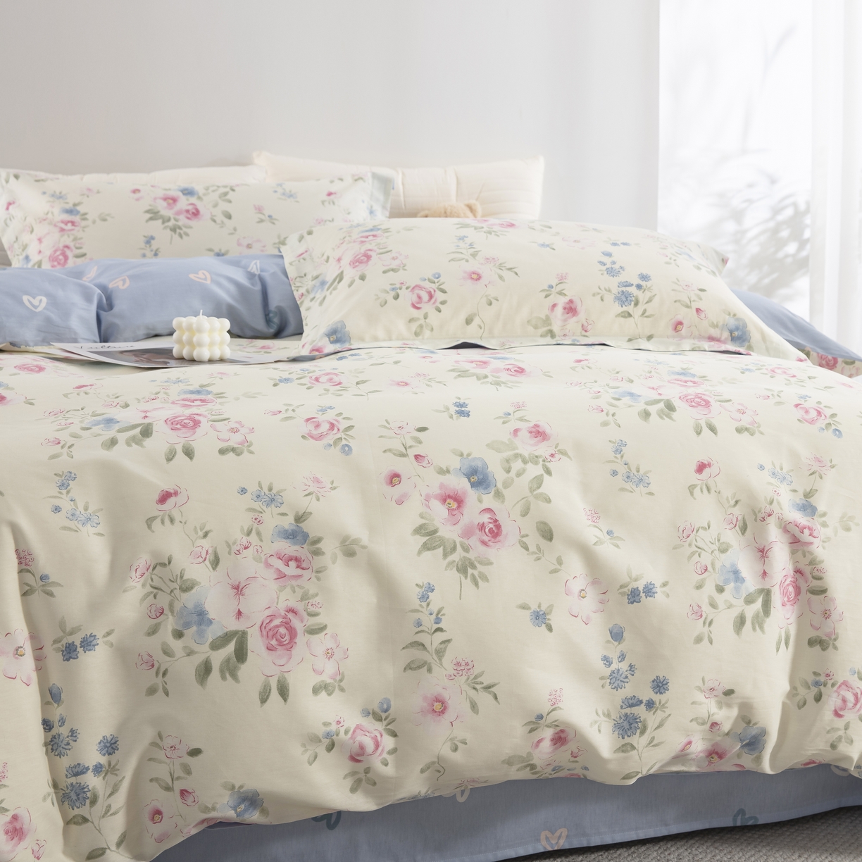 91家纺网 家纺一手货源 找家纺 鲁爱家纺供货 全棉斜纹印花四件套 假日奇遇