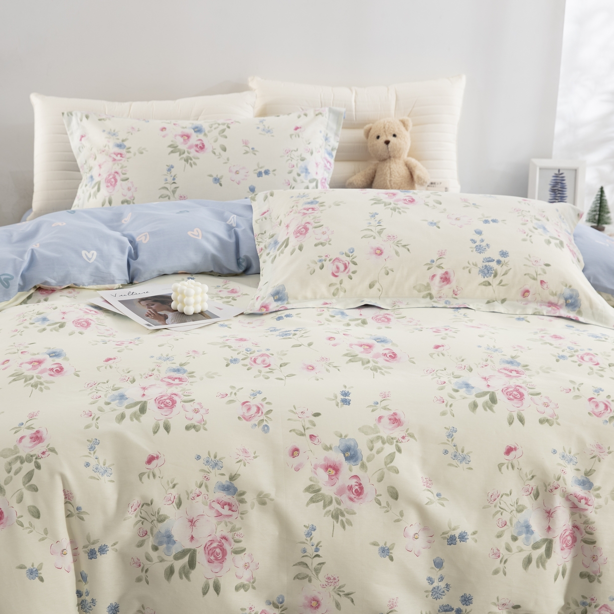 91家纺网 家纺一手货源 找家纺 鲁爱家纺供货 全棉斜纹印花四件套 假日奇遇