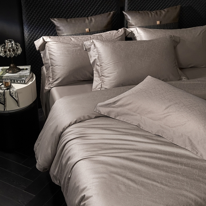 91家纺网 家纺一手货源 找家纺 安莱生活 新款100s全棉纯棉银丝简约四件套系列 一往情深088