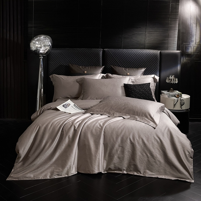 91家纺网 家纺一手货源 找家纺 安莱生活 新款100s全棉纯棉银丝简约四件套系列 一往情深088