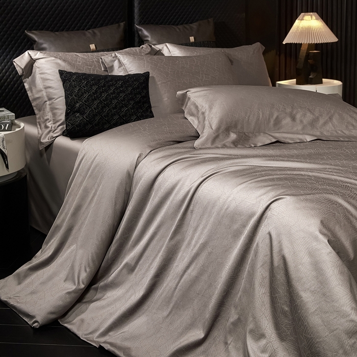 91家纺网 家纺一手货源 找家纺 安莱生活 新款100s全棉纯棉银丝简约四件套系列 一往情深088