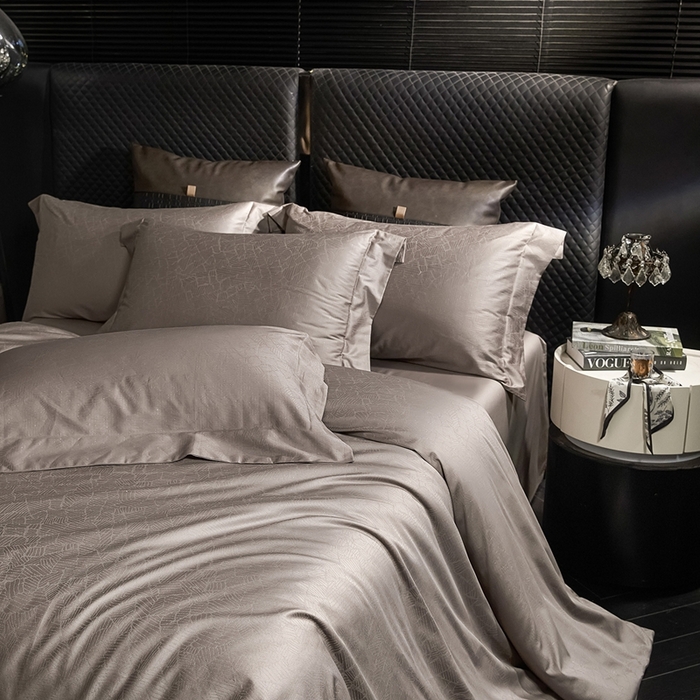 91家纺网 家纺一手货源 找家纺 安莱生活 新款100s全棉纯棉银丝简约四件套系列 一往情深088