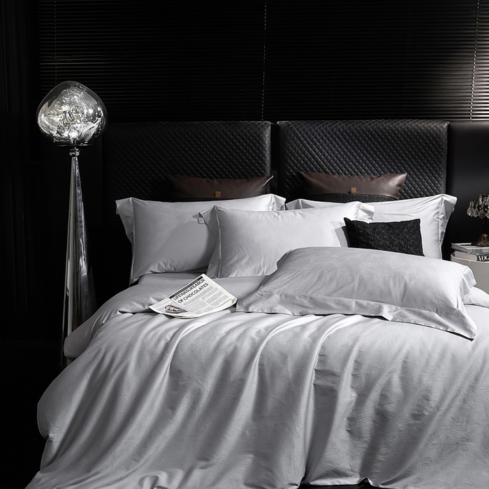 91家纺网 家纺一手货源 找家纺 安莱生活 新款100s全棉纯棉银丝简约四件套系列 以沫092