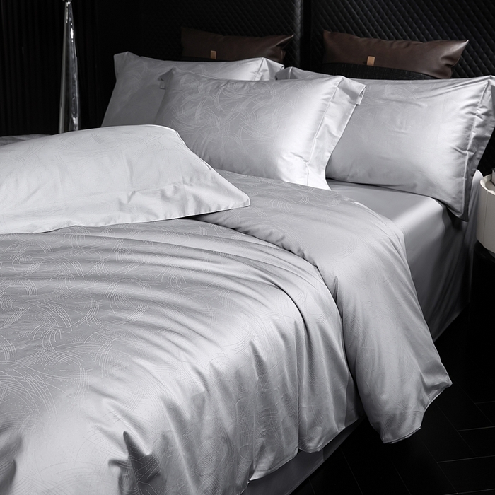 91家纺网 家纺一手货源 找家纺 安莱生活 新款100s全棉纯棉银丝简约四件套系列 以沫092