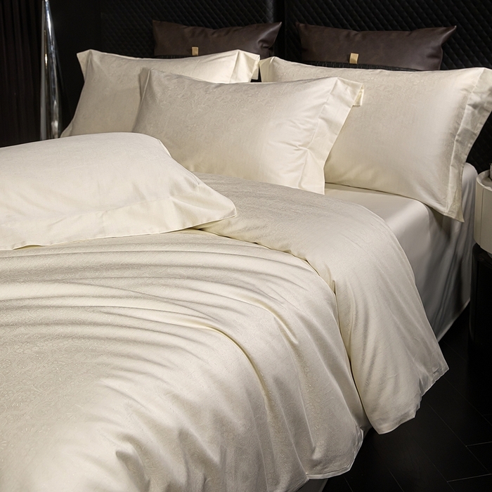 91家纺网 家纺一手货源 找家纺 安莱生活 新款100s全棉纯棉银丝简约四件套系列 艺术之韵034