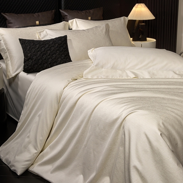 91家纺网 家纺一手货源 找家纺 安莱生活 新款100s全棉纯棉银丝简约四件套系列 艺术之韵034