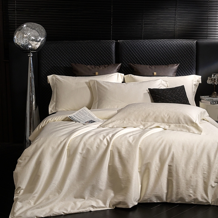 91家纺网 家纺一手货源 找家纺 安莱生活 新款100s全棉纯棉银丝简约四件套系列 艺术之韵034