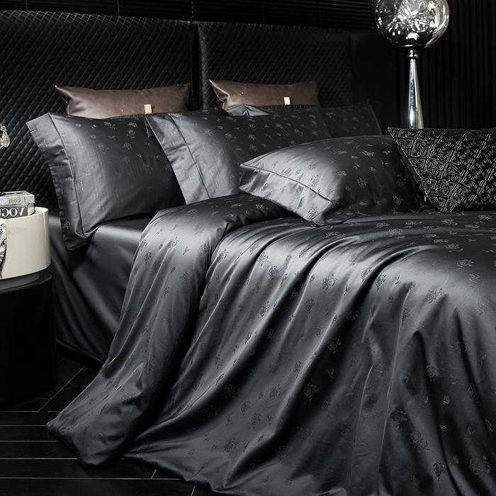 91家纺网 家纺一手货源 找家纺 安莱生活 新款100s全棉纯棉银丝简约四件套系列 真爱111