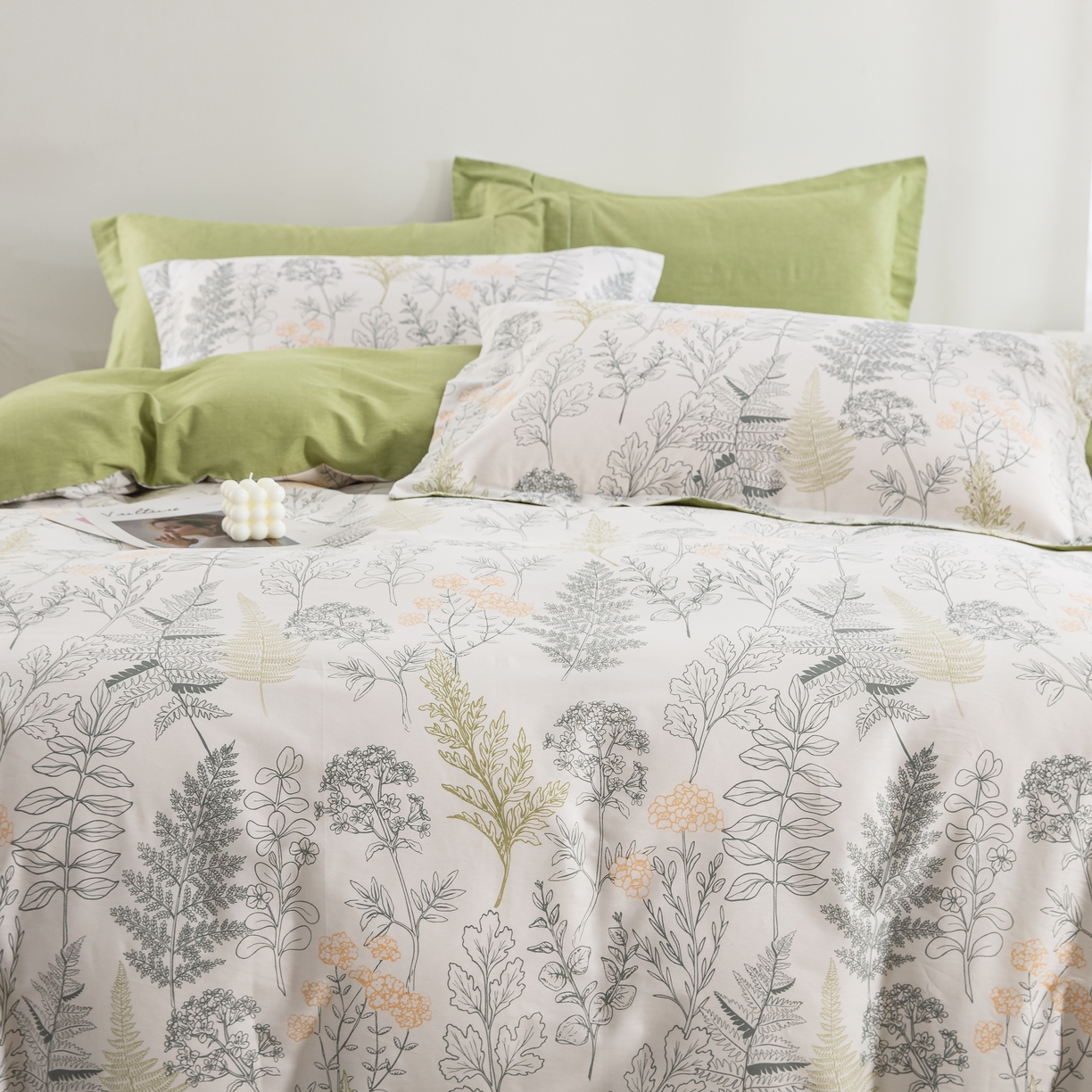 91家纺网 家纺一手货源 找家纺 鲁爱家纺供货 全棉斜纹印花四件套 流年