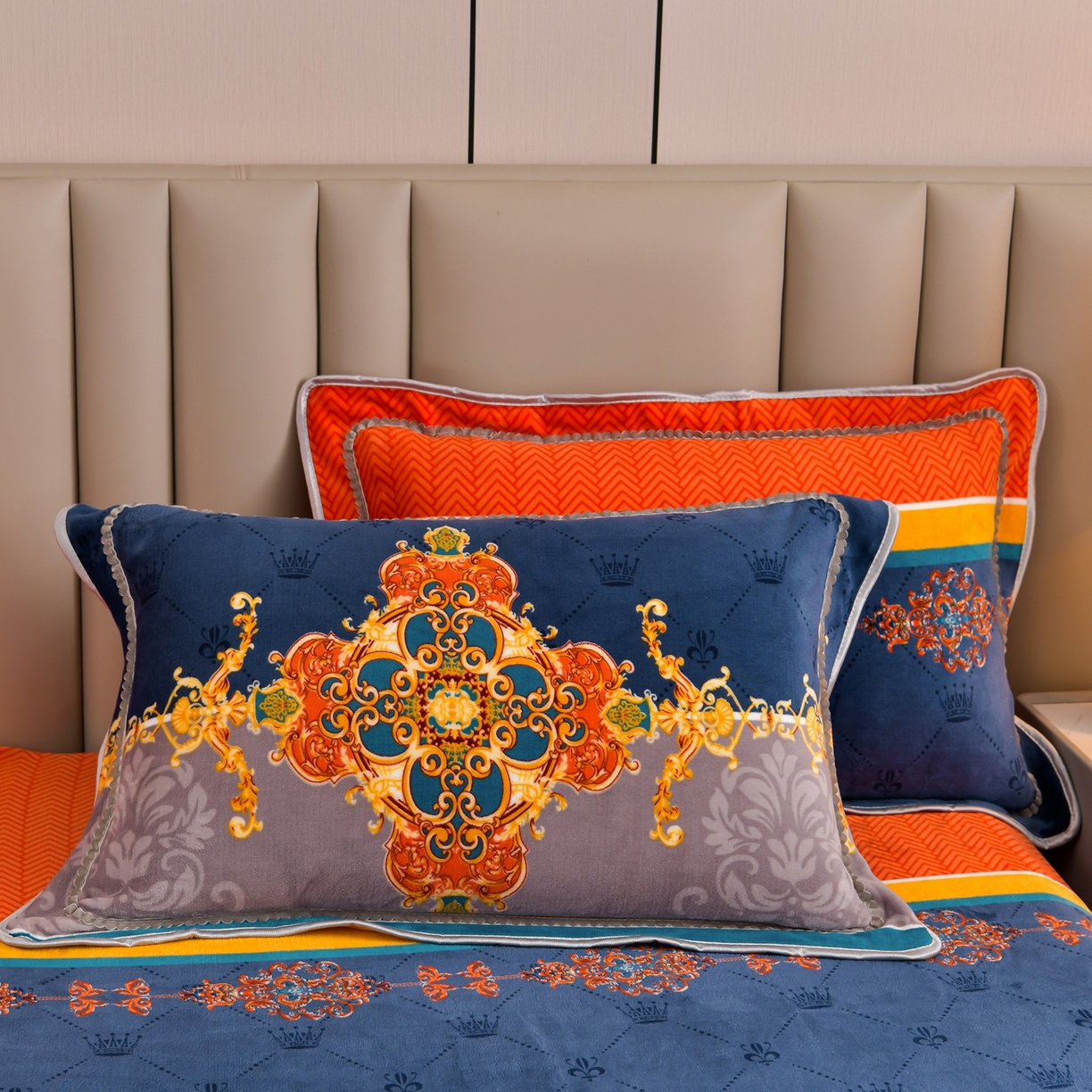 91家纺网 家纺一手货源 找家纺 梦宴 2025新款冬季牛奶绒加厚保暖床裙款法兰绒珊瑚绒四件套床上用品 乐享生活