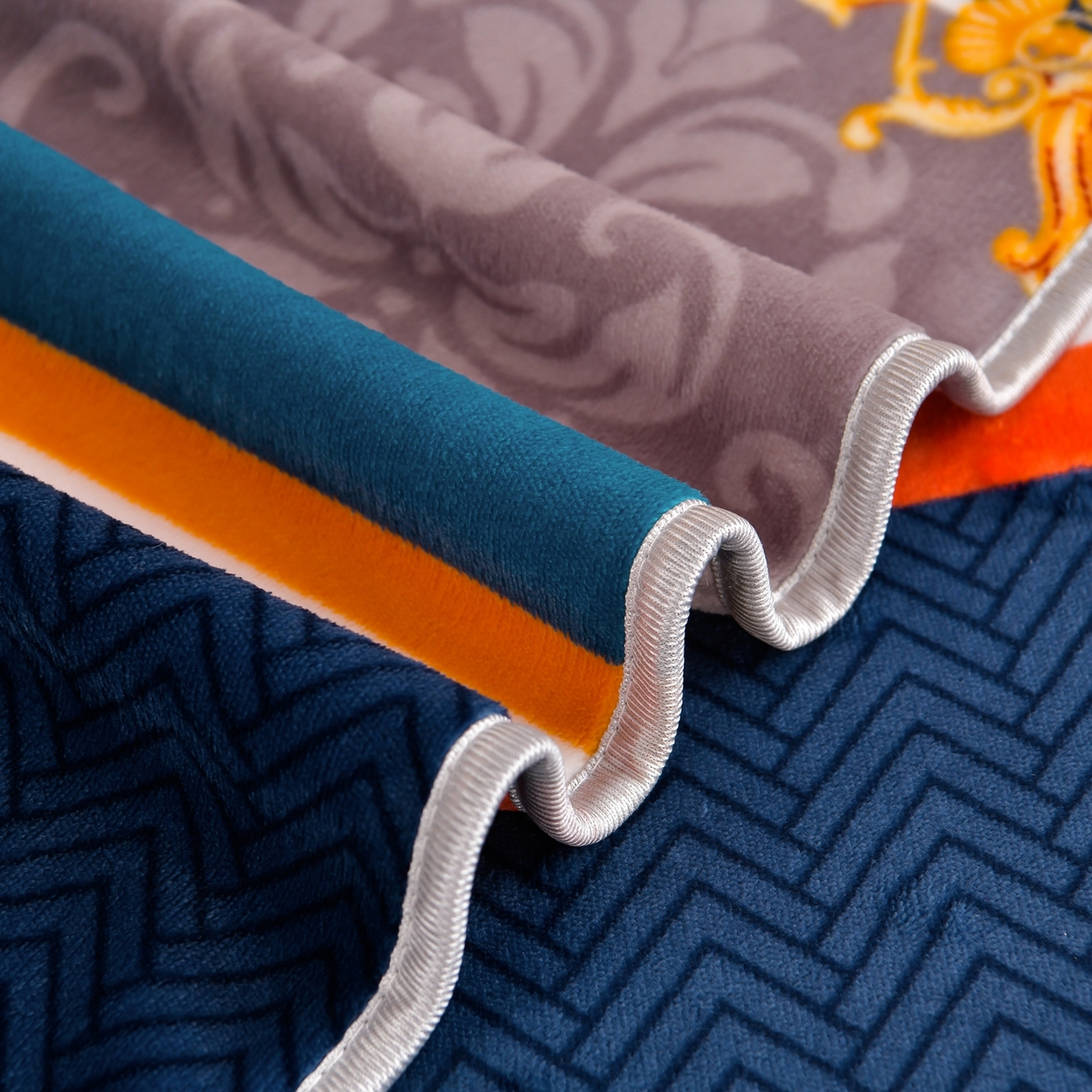 91家纺网 家纺一手货源 找家纺 梦宴 2025新款冬季牛奶绒加厚保暖床裙款法兰绒珊瑚绒四件套床上用品 乐享生活