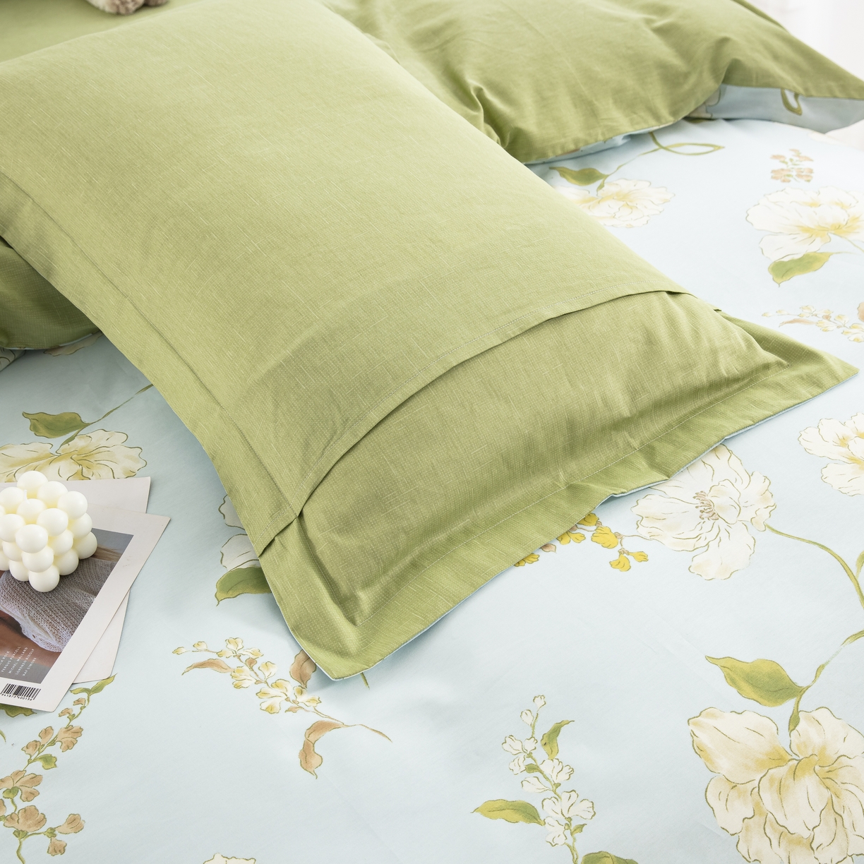 91家纺网 家纺一手货源 找家纺 鲁爱家纺供货 全棉斜纹印花四件套 南巷清风