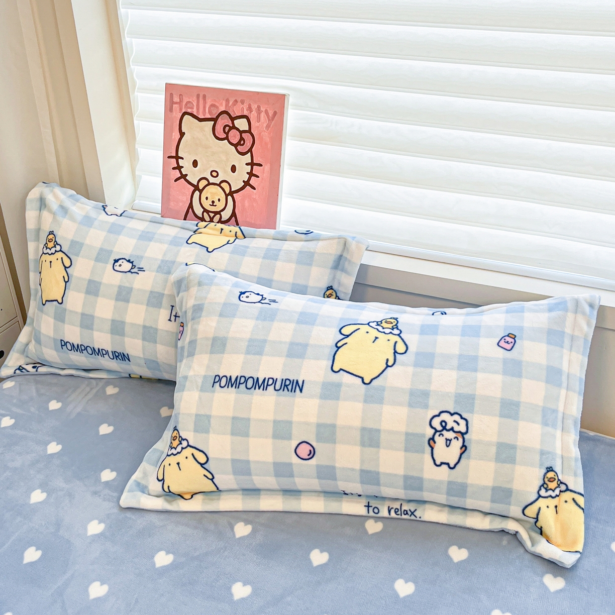 91家纺网 家纺一手货源 找家纺 暮思家居 2025新款三丽鸥正版授权高克重200克加厚保暖卡通牛奶绒四件套 牛奶绒-泡泡布丁狗