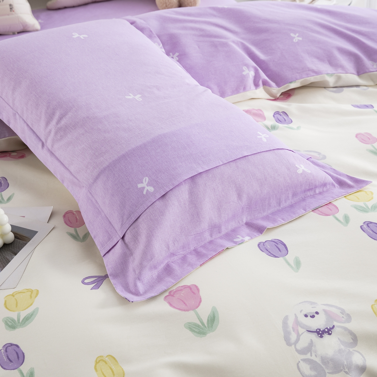 91家纺网 家纺一手货源 找家纺 鲁爱家纺供货 全棉斜纹印花四件套 寻觅花海