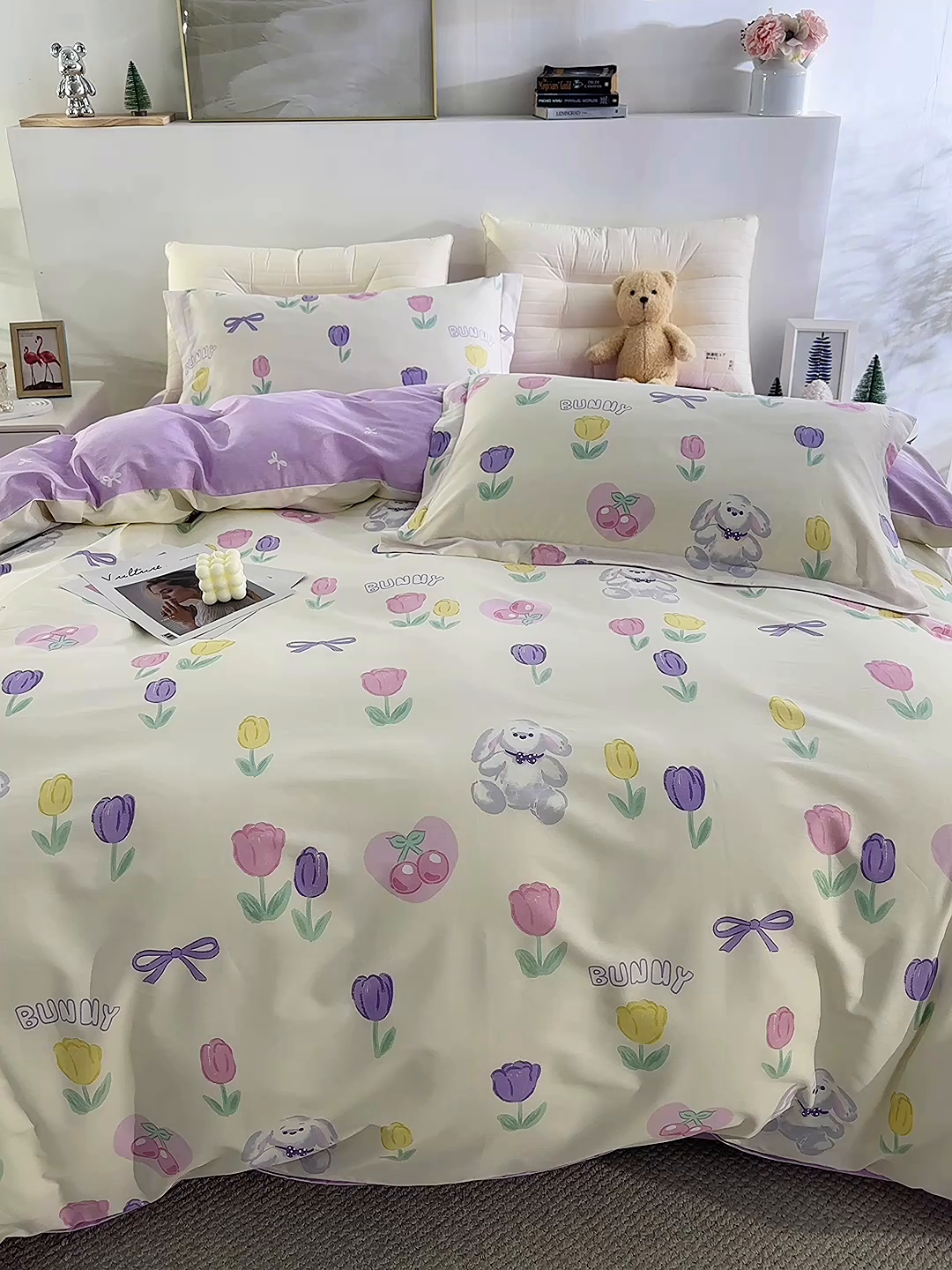 91家纺网 家纺一手货源 找家纺 鲁爱家纺供货 全棉斜纹印花四件套 寻觅花海