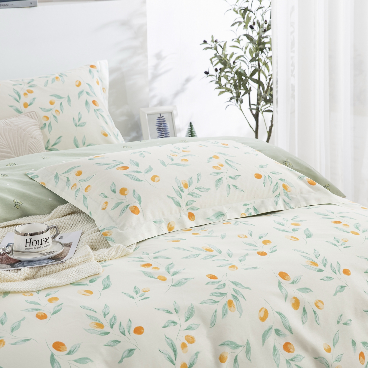 91家纺网 家纺一手货源 找家纺 鲁爱家纺供货 全棉斜纹印花四件套 依恋