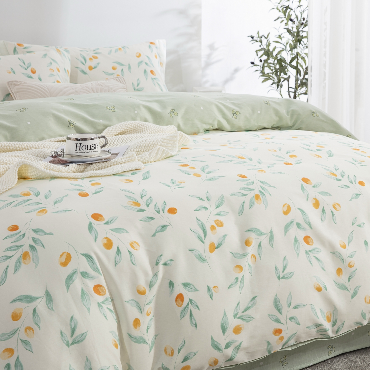 91家纺网 家纺一手货源 找家纺 鲁爱家纺供货 全棉斜纹印花四件套 依恋