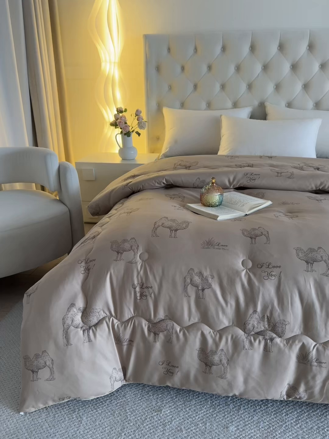 91家纺网 家纺一手货源 找家纺 （总）金泰莱 2025新款加厚保暖驼毛被被子被芯