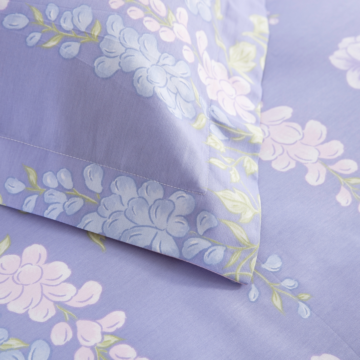 91家纺网 家纺一手货源 找家纺 鲁爱家纺供货 全棉斜纹印花四件套 紫陌