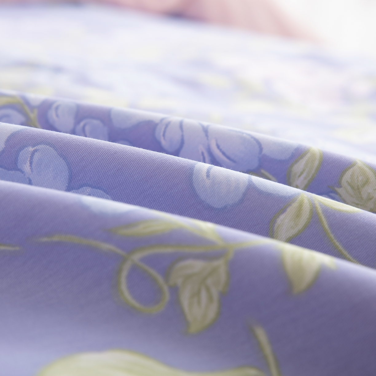 91家纺网 家纺一手货源 找家纺 鲁爱家纺供货 全棉斜纹印花四件套 紫陌