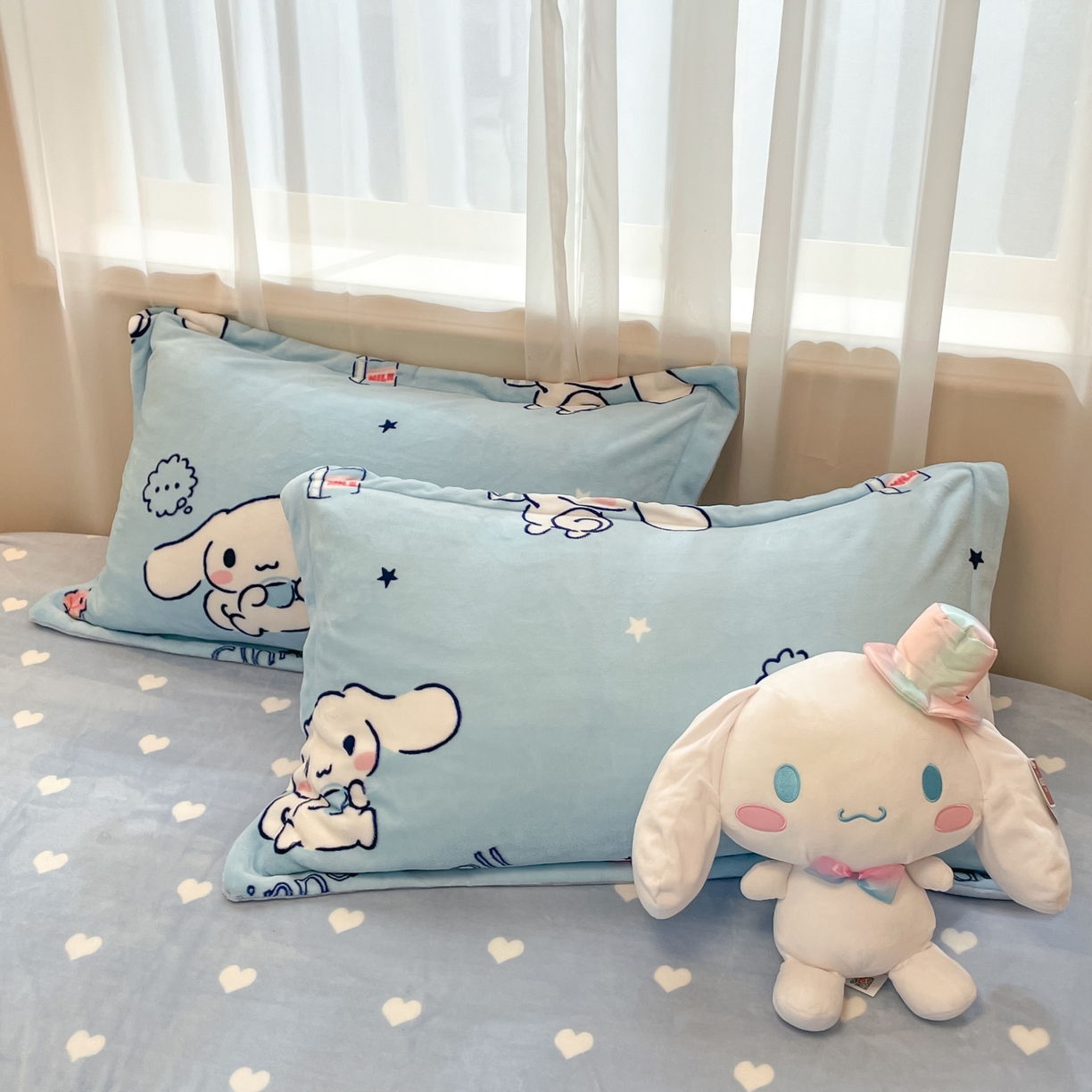 91家纺网 家纺一手货源 找家纺 暮思家居 2025新款三丽鸥正版授权高克重200克加厚保暖卡通牛奶绒四件套 牛奶绒-甜品玉桂狗