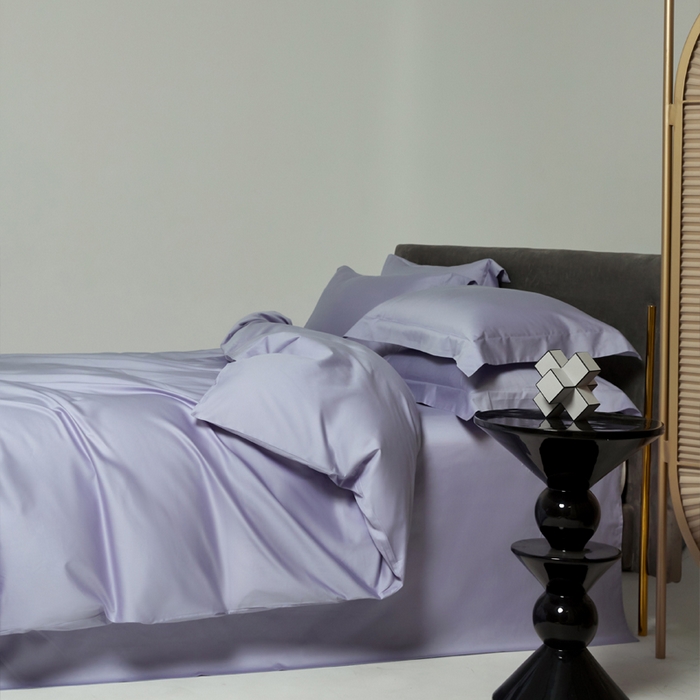 91家纺网 家纺一手货源 找家纺 （总）柔觉家纺 2025新款100支长绒棉A类纯色双拼素色全棉四件套