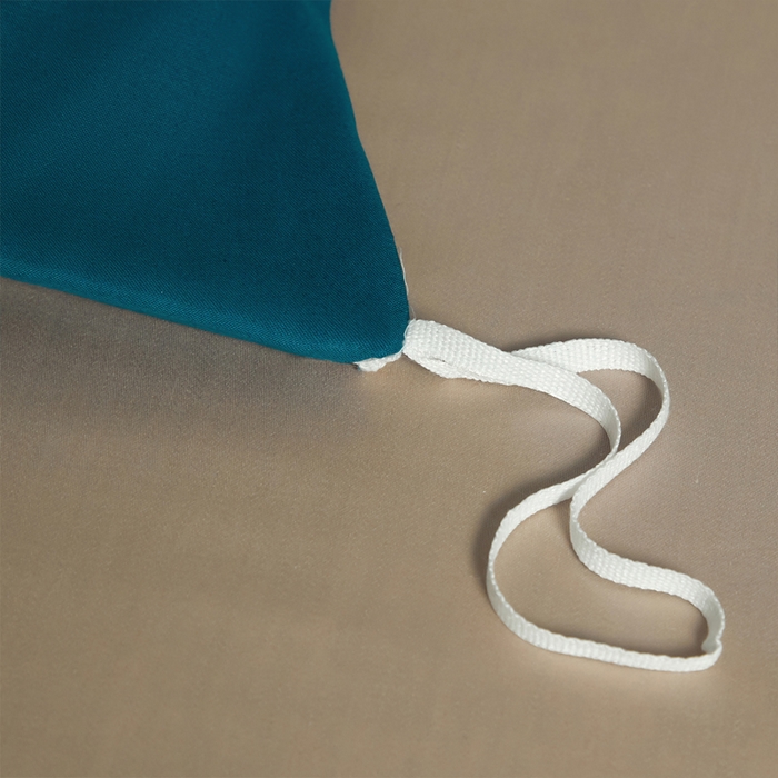 91家纺网 家纺一手货源 找家纺 柔觉家纺 2025新款100支长绒棉A类纯色双拼素色全棉四件套 海港蓝-卡布其