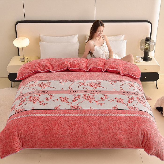 91家纺网 家纺一手货源 找家纺 （总）佳品居 2025新款A类牛奶绒印花单被套