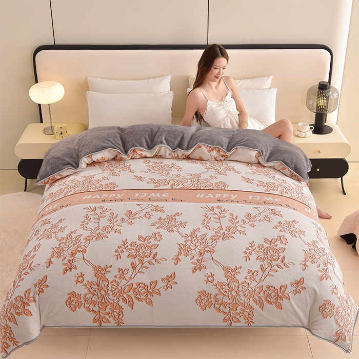 91家纺网 家纺一手货源 找家纺 （总）佳品居 2025新款A类牛奶绒印花单被套