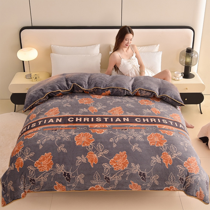 91家纺网 家纺一手货源 找家纺 （总）佳品居 2025新款A类牛奶绒印花单被套