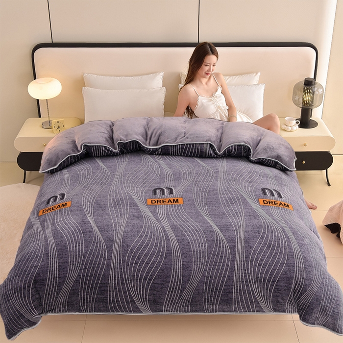 91家纺网 家纺一手货源 找家纺 （总）佳品居 2025新款A类牛奶绒印花单被套