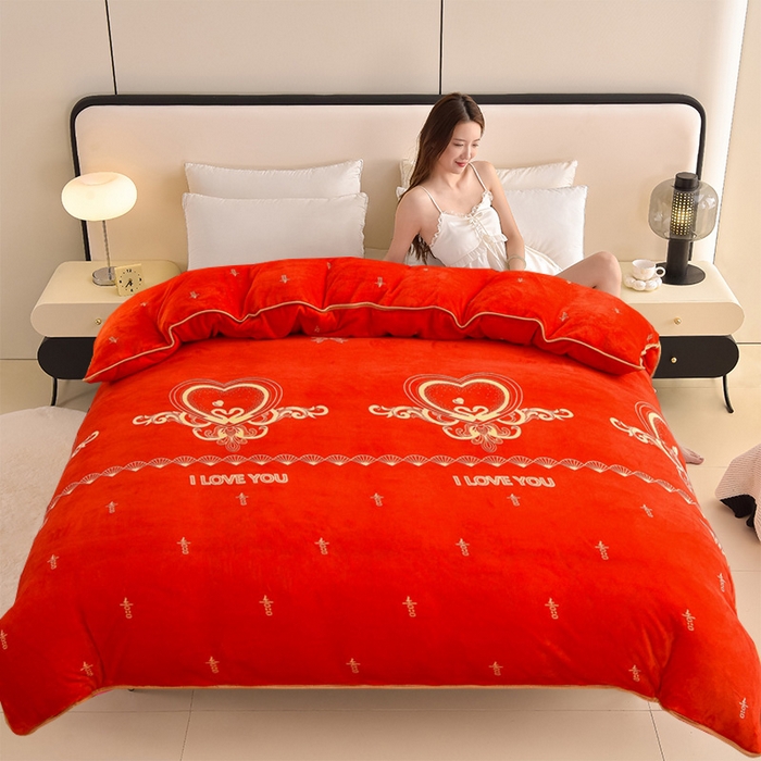 91家纺网 家纺一手货源 找家纺 （总）佳品居 2025新款A类牛奶绒印花单被套