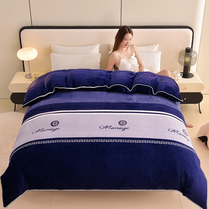 91家纺网 家纺一手货源 找家纺 （总）佳品居 2025新款A类牛奶绒印花单被套