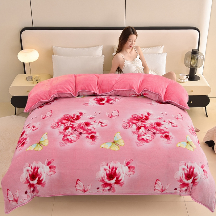 91家纺网 家纺一手货源 找家纺 （总）佳品居 2025新款A类牛奶绒印花单被套