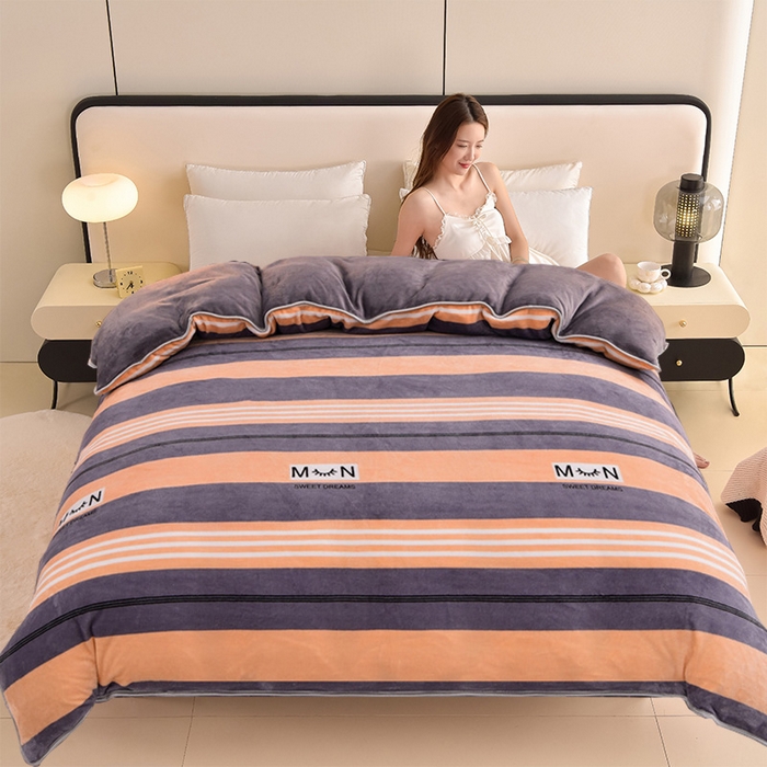 91家纺网 家纺一手货源 找家纺 （总）佳品居 2025新款A类牛奶绒印花单被套