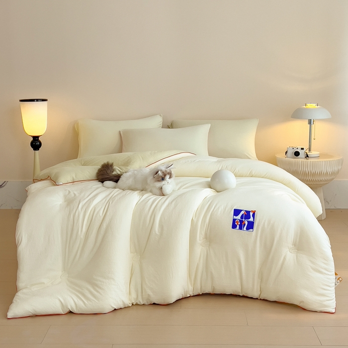 91家纺网 家纺一手货源 找家纺 （总）米菲 2025新款A类云朵棉被芯冬被被芯-小清新