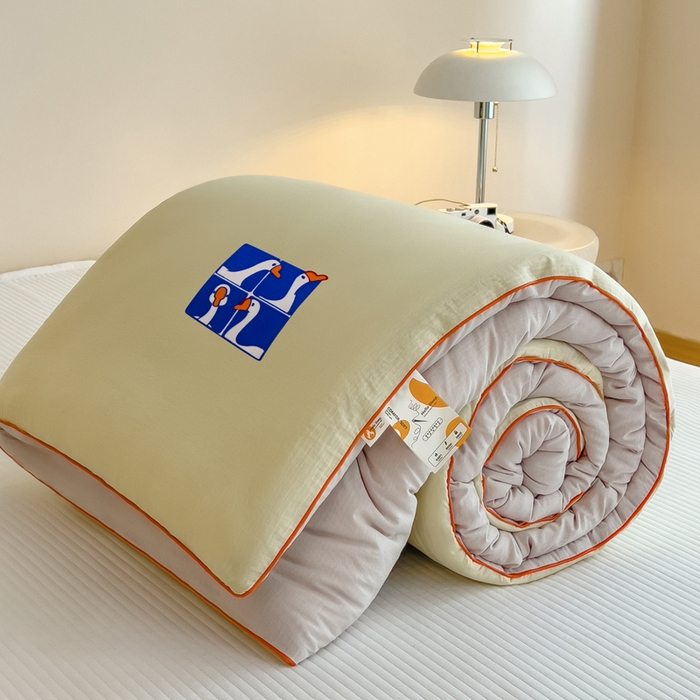 91家纺网 家纺一手货源 找家纺 米菲 2025新款A类云朵棉被芯冬被被芯-小清新 小新控-青草绿