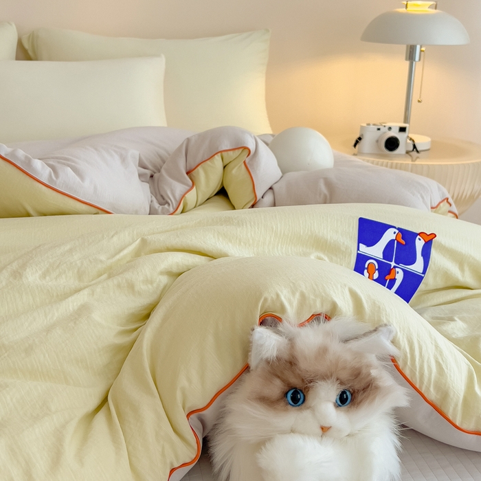 91家纺网 家纺一手货源 找家纺 米菲 2025新款A类云朵棉被芯冬被被芯-小清新 小新控-青草绿