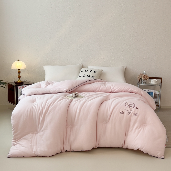 91家纺网 家纺一手货源 找家纺 （总）米菲 2025新款A类水洗棉新疆棉花被被芯-栀夏