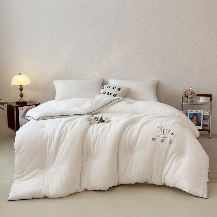 91家纺网 家纺一手货源 找家纺 （总）米菲 2025新款A类水洗棉新疆棉花被被芯-栀夏