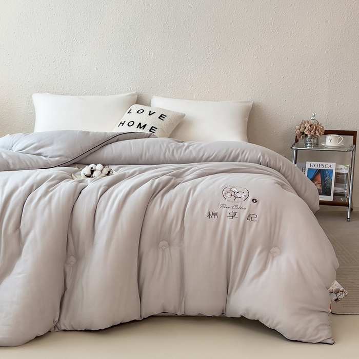 91家纺网 家纺一手货源 找家纺 （总）米菲 2025新款A类水洗棉新疆棉花被被芯-栀夏