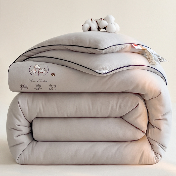 91家纺网 家纺一手货源 找家纺 （总）米菲 2025新款A类水洗棉新疆棉花被被芯-栀夏