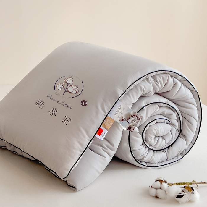 91家纺网 家纺一手货源 找家纺 （总）米菲 2025新款A类水洗棉新疆棉花被被芯-栀夏