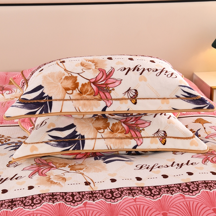 91家纺网 家纺一手货源 找家纺 雨洋2025新款加厚保暖牛奶绒金貂婴儿绒单被套 雅韵