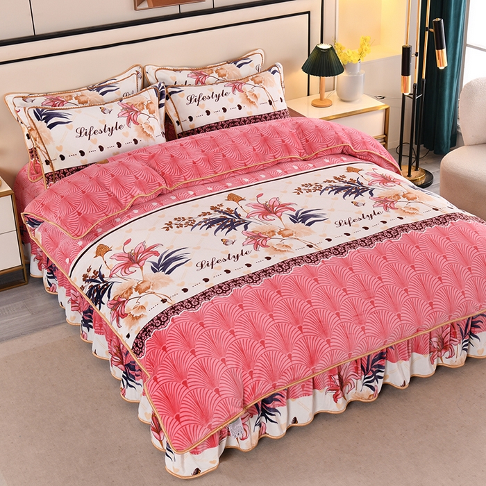 91家纺网 家纺一手货源 找家纺 雨洋2025新款加厚保暖牛奶绒金貂婴儿绒单被套 雅韵