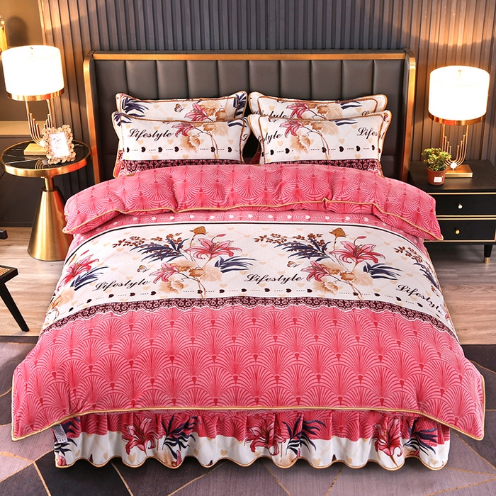 91家纺网 家纺一手货源 找家纺 雨洋2025新款加厚保暖牛奶绒金貂婴儿绒单被套 雅韵