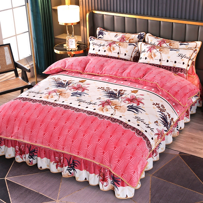 91家纺网 家纺一手货源 找家纺 雨洋2025新款加厚保暖牛奶绒金貂婴儿绒单被套 雅韵