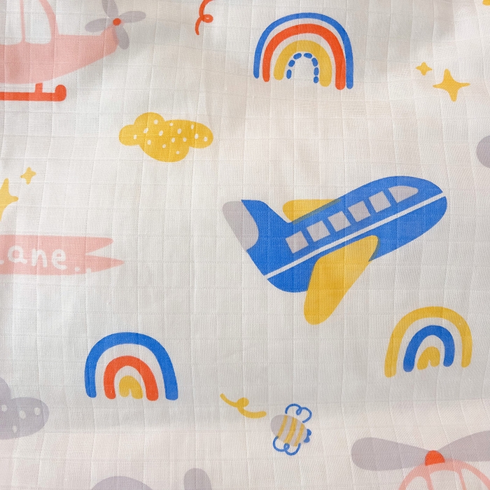 91家纺网 家纺一手货源 找家纺 十九色 2025新款婴幼儿安抚豆豆被全棉华夫格豆豆被一体款+可拆款（可机洗） 可拆款 -飞行日记